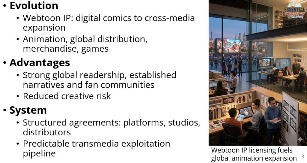 Webtoon to Animation IP Licensing: OSMU System